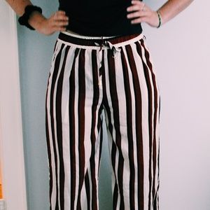 Striped Wide Leg Pants